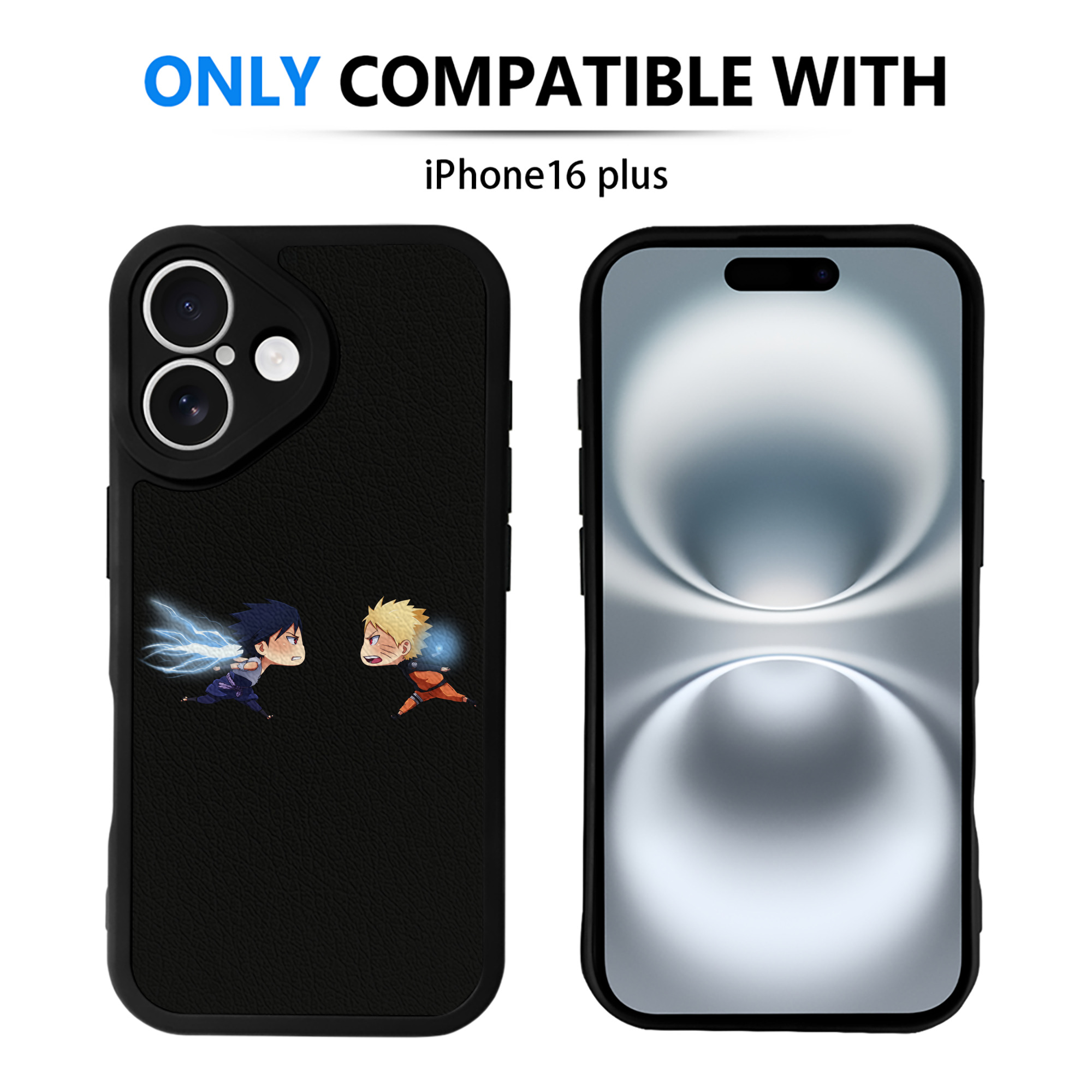（画像用） NARUTO -ナルト- うずまき ナルト Uzumaki Naruto 【iPhone 16シリーズ対応】シリコンスマホケース（レザー調） 材質：シリコン